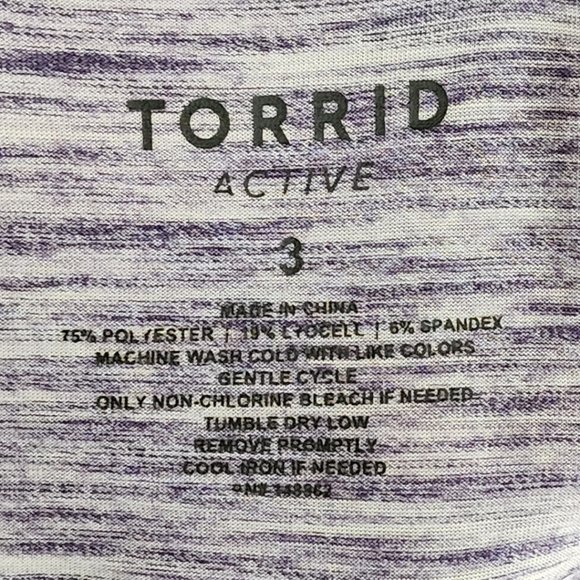 Torrid Lavender Spacedye Scoop Neck Tank - Picture 4 of 4